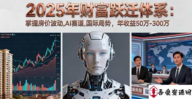 (16217期)2025年财富跃迁体系:掌握房价波动,AI赛道,国际局势,年收益50万-300万