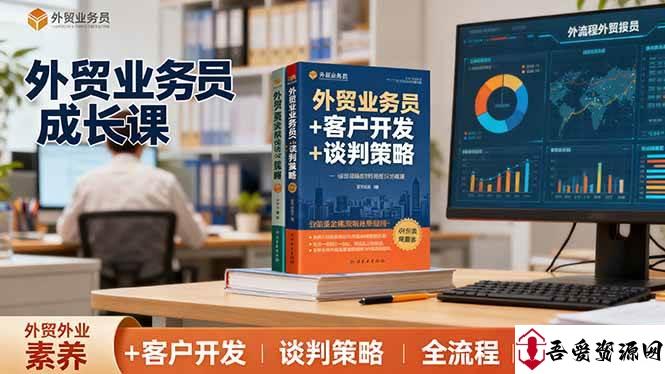 (16250期)外贸业务员成长课:职业素养+客户开发+谈判策略、掌握全流程外贸技能