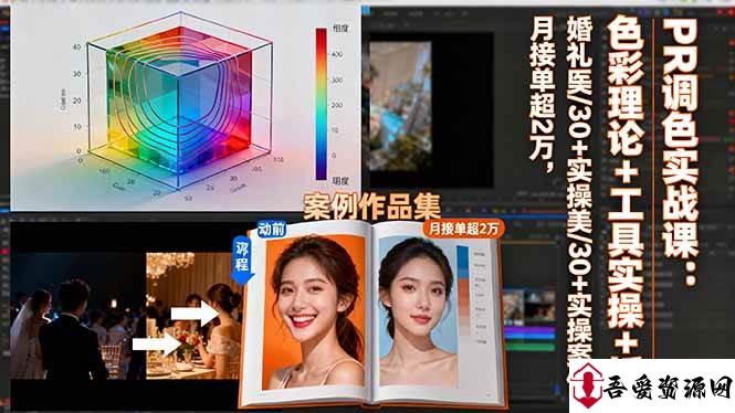 (16336期)PR调色实战课:色彩理论+工具实操+婚礼医美/30+实操案例,月接单超2万