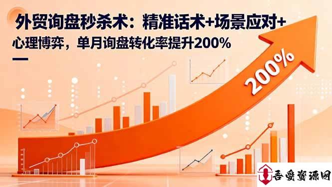 (16357期)外贸询盘秒杀术:精准话术+场景应对+心理博弈,单月询盘转化率提升200%